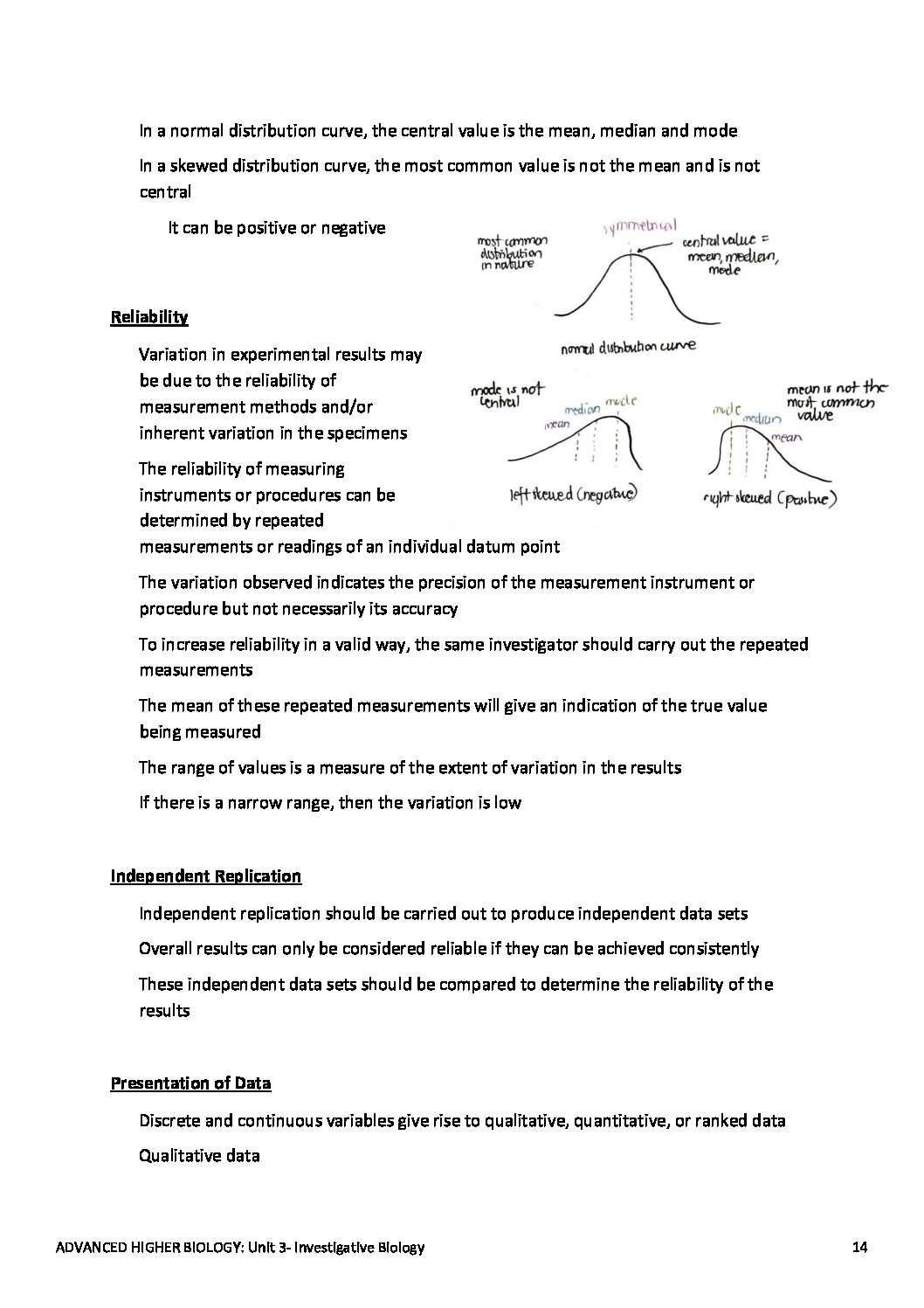 Study Guide- Advanced Higher Biology Unit 3- Investigative Biology - Image 4