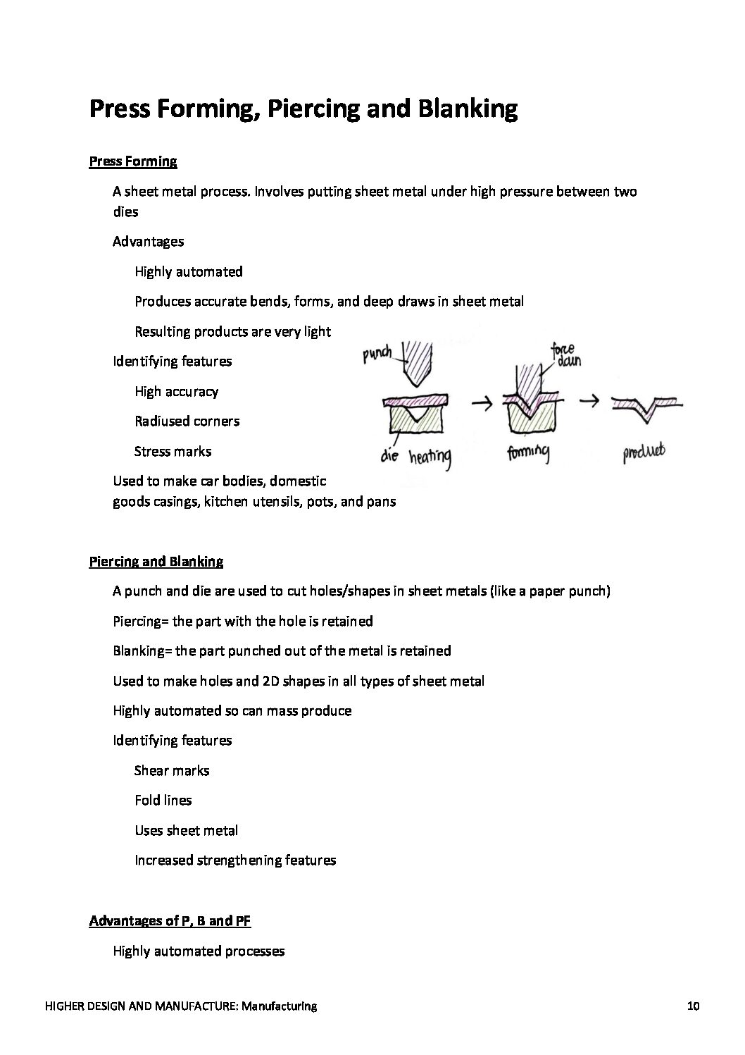 Study Guide- Higher Design and Manufacture- Manufacturing - Image 4